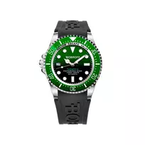 BOBROFF MAN BF0002ibvBFS Analoginis Kvarcinis Laikrodis 42mm Juodas Ciferblatas Odinis Dirželis