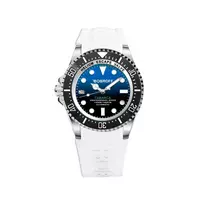 BOBROFF MAN BF0003i-BFSTB 42mm Vyriškas Kvarcinis Analoginis Laikrodis Nerūdijančio Plieno Juodu Ciferblatu Sidabrine Apyranke