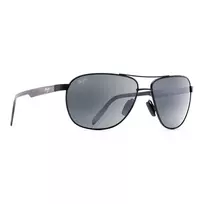 MAUI JIM vyriški poliarizuoti akiniai nuo saulės 728-2M – matinio juodo rėmelio, neutraliai pilki lęšiai