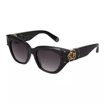 Philipp Plein Moteriški Akiniai nuo Saulės SPP140M510700 - Juodas Rėmas, Pilki Lęšiai 51mm