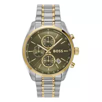 BOSS Velocity vyriškas kvarcinis chronografinis laikrodis 1514227 44mm juodas silikoninis