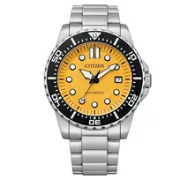 CITIZEN Vyrų automatinis laikrodis NJ0170-83X 43mm Nerūdijantis plienas Žalias ciferblatas