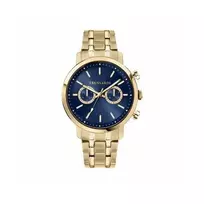 Trussardi vyriškas laikrodis R2453147002 43mm mėlynas ciferblatas odinis dirželis