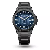 EMILE CHOURIET MAN Automatinis nardymo laikrodis 41mm nerūdijantis plienas juodas ciferblatas