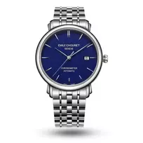 EMILE CHOURIET Vyriškas 001168G406698 Automatinis Nardymo Laikrodis 40mm Juodas Ciferblatas Plieninė Apyrankė
