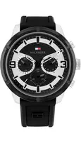 Tommy Hilfiger Vyriškas Laikrodis Decker Quartz Analoginis 1792074 44mm Nerūdijantis Plienas Mėlynas Ciferblatas