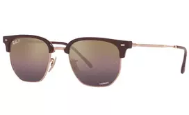 Ray-Ban RB4416F 6654G9 Unisex Akiniai - Skaidrus Pilkas Rėmelis, Pilki Gradientiniai Stiklai, 53 mm