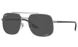 Ray-Ban RB3699 Unisex Akiniai Gunmetal Rėmelis Pilki Gradientiniai Lęšiai 56mm