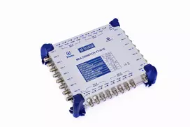 TELMOR Multiswitch 9/16 PREMU kaskaduojamas palydovinis multiswitch 8 SAT įėjimai 1 TER įėjimas 16 abonentų išėjimų 9 kaskados išėjimai F tipo jungtys