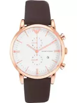 Armani vyriškas laikrodis AR1936 43mm nerūdijančio plieno kvarcinis chronografas