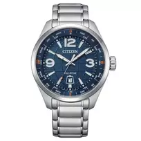 CITIZEN Eco-Drive vyriškas laikrodis AW1830-88L 42.6 mm nerūdijantis plienas mėlynas ciferblatas