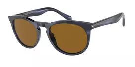 GIORGIO ARMANI Akiniai AR8149-590133 Tamsiai Havana Rudi Gradientiniai 54mm Vyriški