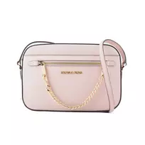 Michael Kors Jet Set Travel Crossbody Bag Saffiano Leather Powder Blush 35S1GTTC7LPOW