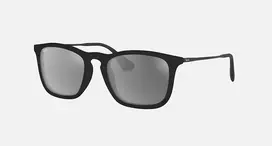 Ray-Ban RB4187F60756G Chris Akiniai Nuo Saulės Moterims 54/18/145 mm Matinis Havana Žalias Sidabrinis Veidrodis