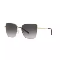 Michael Kors MK1108-10148G Moteriški Aviator akiniai nuo saulės šviesiai auksiniai pilkai gradientiniai 57mm