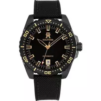 Tommy Hilfiger vyriškas laikrodis 1792159 42mm mėlynas ciferblatas ruda oda