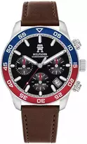 Tommy Hilfiger Vyriškas Damon Laikrodis 1792166 40mm Mėlynas Ciferblatas Ruda Oda