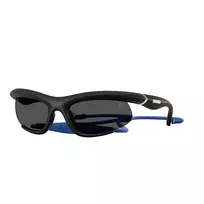 Burberry BE4462-345287 Moteriški akiniai nuo saulės Geometriniai Skaidrūs pilki acetatiniai rėmeliai Tamsiai pilki lęšiai 64/20/125 mm