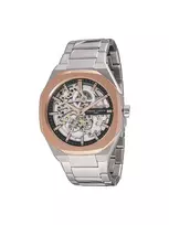 Pierre Cardin vyriškas kvarcinis laikrodis CF.1002.MU 42mm nerūdijančio plieno korpusas, juodas ciferblatas, odinis dirželis
