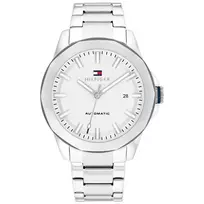 Tommy Hilfiger vyriškas laikrodis 1710695 42mm mėlynas ciferblatas nerūdijančio plieno tinklelis