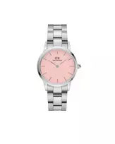 DANIEL WELLINGTON Petite Lumine Moteriškas Laikrodis 28mm Rožinis Auksas DW00100534