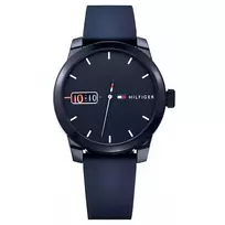 Tommy Hilfiger Vyriškas Laikrodis 1791381 Analoginis Kvarcinis 42mm Mėlynas Ciferblatas Ruda Oda