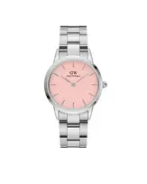 DANIEL WELLINGTON Moteriškas laikrodis Petite Lumine 32mm Rožinis Auksas Tinklelis DW00100535
