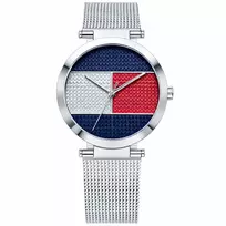 Tommy Hilfiger Women's Pippa Quartz Watch 1781866 39mm Sidabrinis Nerūdijančio Plieno Tinklelis