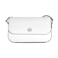 Michael Kors Jet Set Travel Crossbody Bag Optic White Saffiano Leather 35F4STVC1LOPT