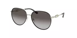Michael Kors Moteriški Akiniai Nuo Saulės MK1128J10148G Šviesiai Auksiniai Tamsiai Pilki Gradientiniai 58mm
