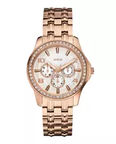 GUESS Moteriškas W0147L3 Chelsea Rožinio Aukso Spalvos Nerūdijančio Plieno Kvarcinis Laikrodis 40mm
