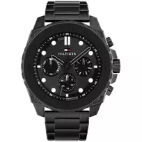 TOMMY HILFIGER Vyriškas Laikrodis 1710690 49mm Mėlynas Silikonas Nerūdijantis Plienas Kvarcinis