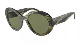 GIORGIO ARMANI Moteriški Akiniai nuo Saulės AR8174-59522A Havana Rudi Gradient 53mm