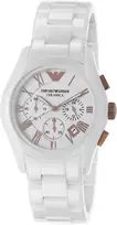ARMANI AR1416 Vyrų Keraminis Chronografo Laikrodis 42mm Juodas