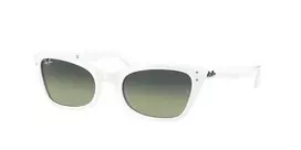 Ray-Ban RB2299975BH52 Lady Burbank Akiniai, Moteriški, Acetato Rėmelis, Dryžuota Ruda, Kvadratiniai, Gradientiniai Lęšiai, 52/21/145 mm