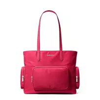 Michael Kors Jet Set Travel Tote Bag Dark Berry Multi Saffiano Leather Women's 35T5S5FT9CDKR