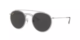Ray-Ban RB3647N 9211B1 Unisex Round Sunglasses Gold Frame Blue Gradient Lens 51mm