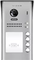 VIDOS Duo S1104A keturių šeimų vartų stotelė, nerūdijantis plienas, paviršinis montavimas, 2 laidai, IP65