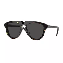 BURBERRY Moteriški Akiniai Nuo Saulės BE4417U410687 Havana Tamsiai Pilki Drugelio/Kačių Akys 58mm