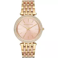 Michael Kors MK3507 Moteriškas Laikrodis Rožinio Aukso Spalvos Nerūdijančio Plieno Apyrankė su Kristalais
