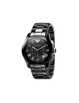 Armani AR1400 Vyriškas Keraminis Chronografo Laikrodis 42 mm Juodas