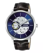 Pulsar Vyriškas Kvarco Laikrodis P8A007X1 Nerūdijantis Plienas Mėlynas Ciferblatas 42mm
