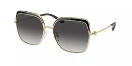 Moteriški Michael Kors akiniai nuo saulės MK1141-10148G rožinio aukso drugelio formos rėmeliu, pilkais gradientiniais stiklais 57mm