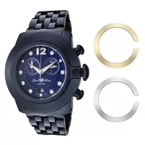 GLAM ROCK Moteriškas laikrodis GR32161 (44mm) – Baltas keraminis šveicariškas kvarcas