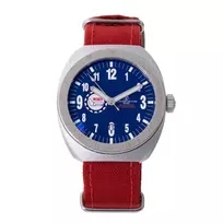 Montres de Luxe Unisex Quartz Watch 42mm Stainless Steel Case Blue Dial Leather Strap 09MON-ALKZBLU
