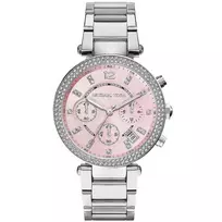 Michael Kors MK6105 Moteriškas Rožinio Aukso Spalvos Nerūdijančio Plieno Chronografinis Laikrodis 39mm
