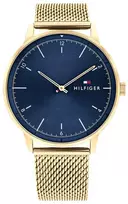 Tommy Hilfiger 1791877 Vyriškas Analoginis Kvarcinis Laikrodis, 43mm Nerūdijantis Plienas, Mėlynas Ciferblatas