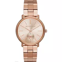 Michael Kors MK3501 Moteriškas laikrodis iš rožinio aukso spalvos nerūdijančio plieno 38 mm