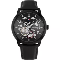 Tommy Hilfiger Damon vyriškas kvarcinis laikrodis 1710659 43mm mėlynas ciferblatas nerūdijantis plienas