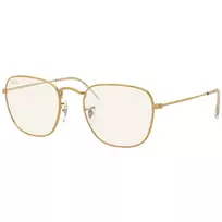 Ray-Ban Frank Akiniai RB38579196BL5 Unisex Square Metal Shiny Gold Light Blue 51mm